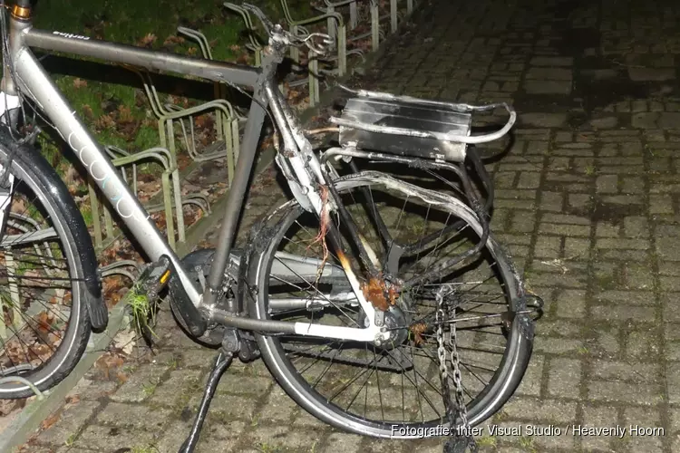 Elektrische fiets in brand