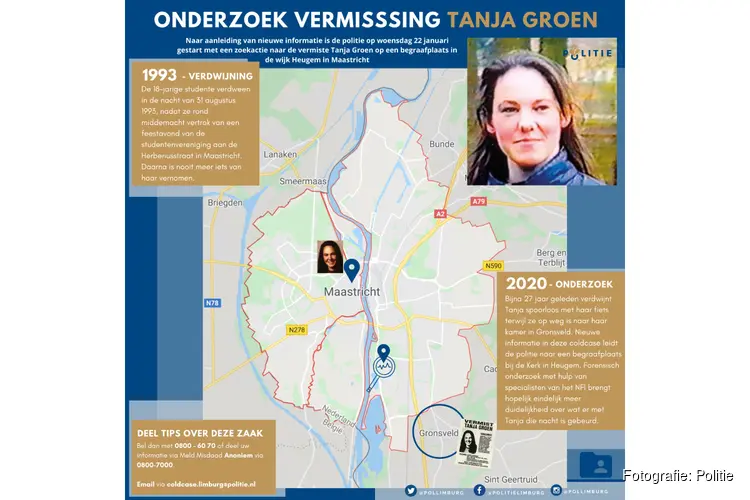 Voortgang onderzoek op begraafplaats verdwijningszaak Tanja Groen