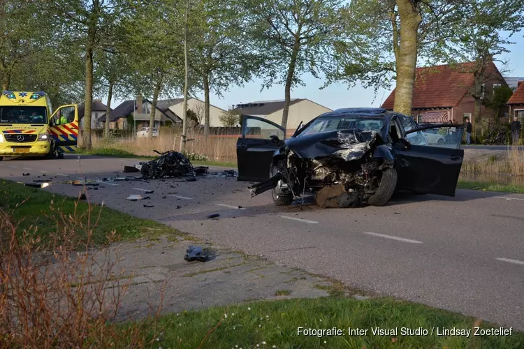 Automobilist ernstig gewond bij ongeval Breezand