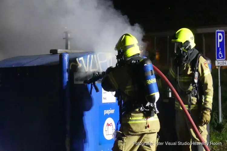 Containerbrandje in Westerpark snel onder controle