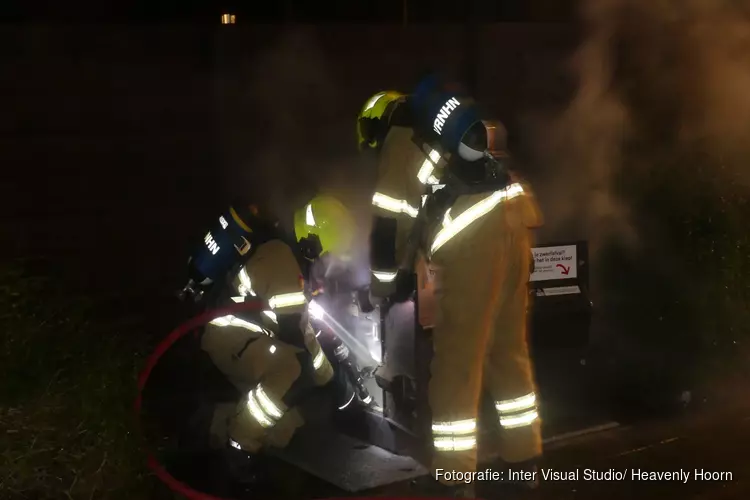 Containerbrandje in Bachstraat snel onder controle