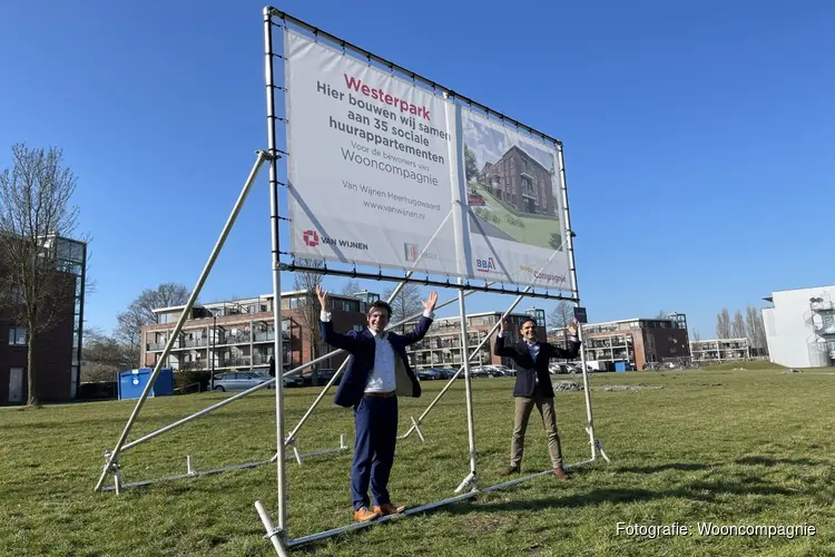 Startsein voor nieuwbouw 35 sociale huurappartementen Westerpark Schagen
