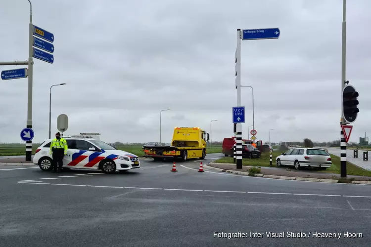 Kopstaartbotsing op N248 bij Schagerbrug