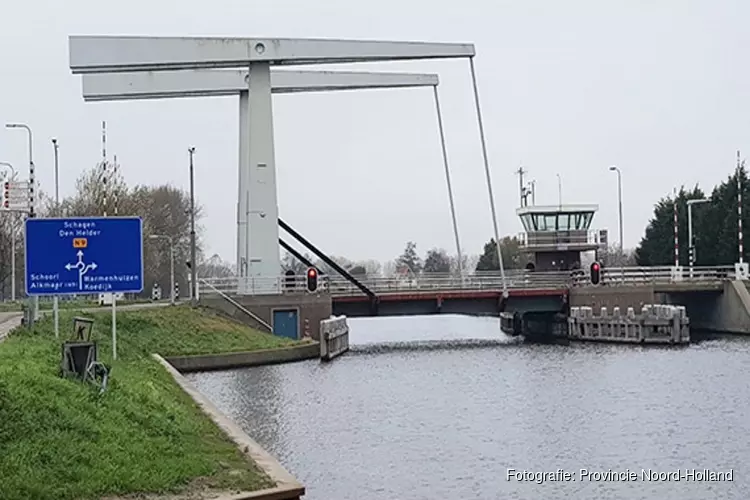 Werkzaamheden Schoorldammerbrug (Kanaaldijk/N504) in Schoorldam