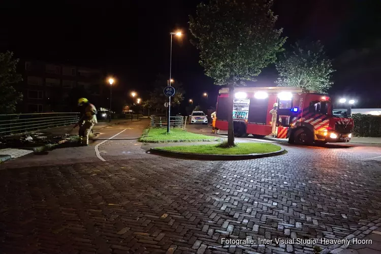 Brandje en vandalisme nabij De Hoep in Schagen