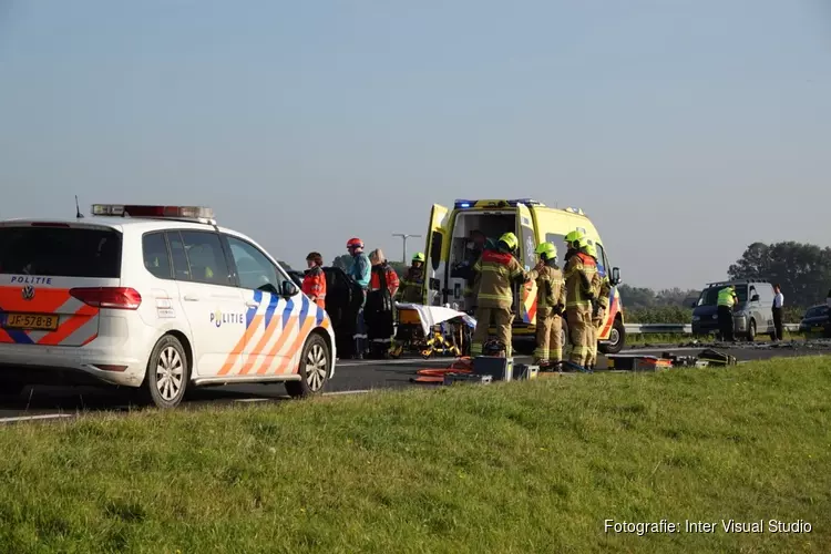 Meerdere gewonden na aanrijding op N9