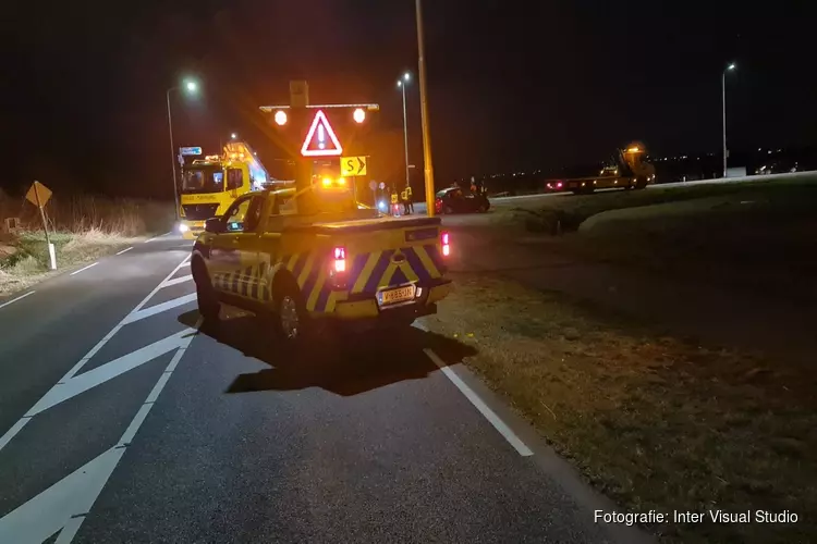Auto in sloot gereden in Callantsoog