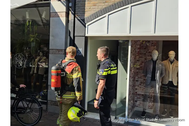 Brandmelding in bovenwoning in Schagen