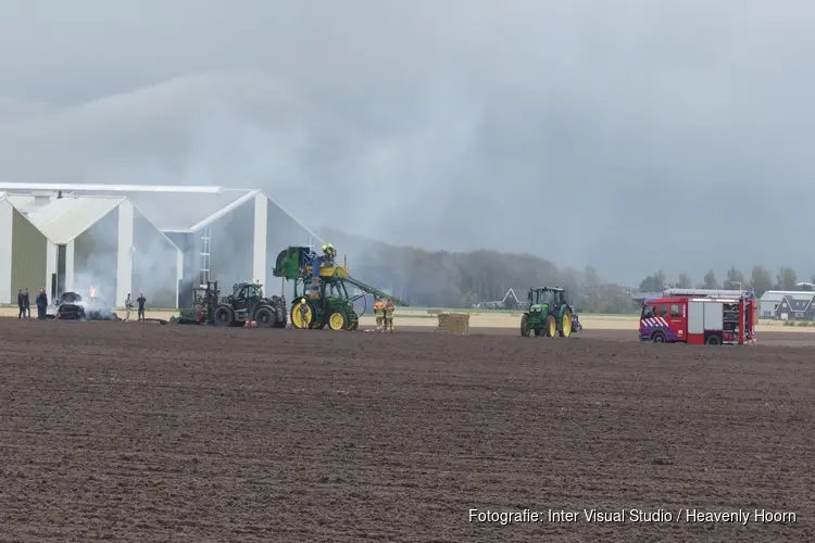 Brand bij agrarisch bedrijf in 't Zand