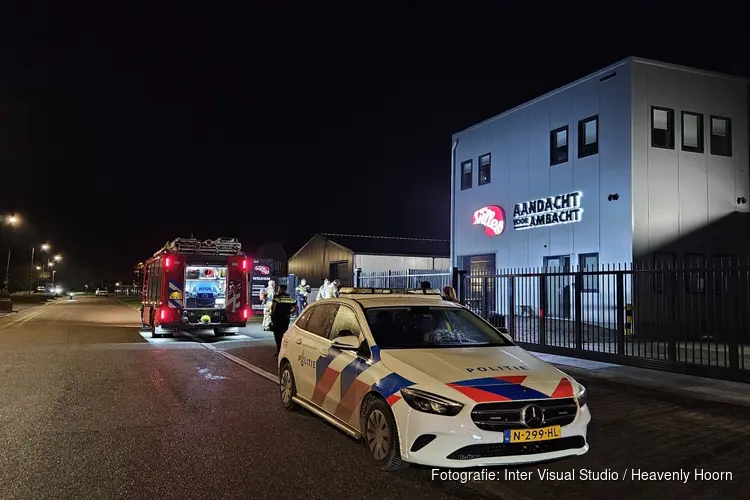 Brandmelding bij vleesverwerkingsbedrijf in Schagen