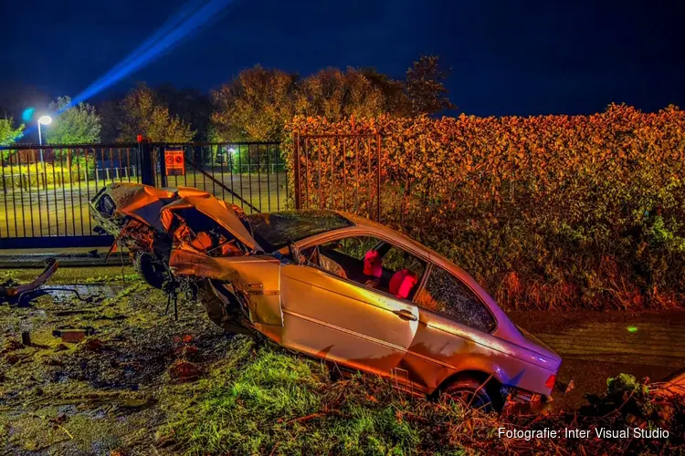 Automobilist onder invloed bij eenzijdig ongeluk Sint Maartensvlotbrug