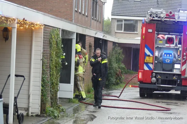 Korte brand door blikseminslag in Schagen