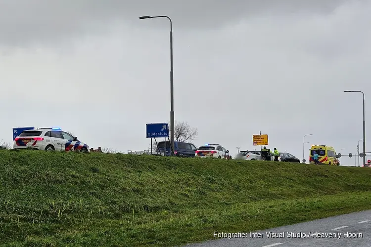 Kopstaartbotsing op N248 in Schagerbrug