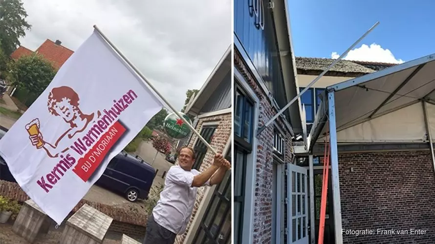 Speciaal ontworpen vlag voor kermis Warmenhuizen gejat: "Beetje kinderachtig"