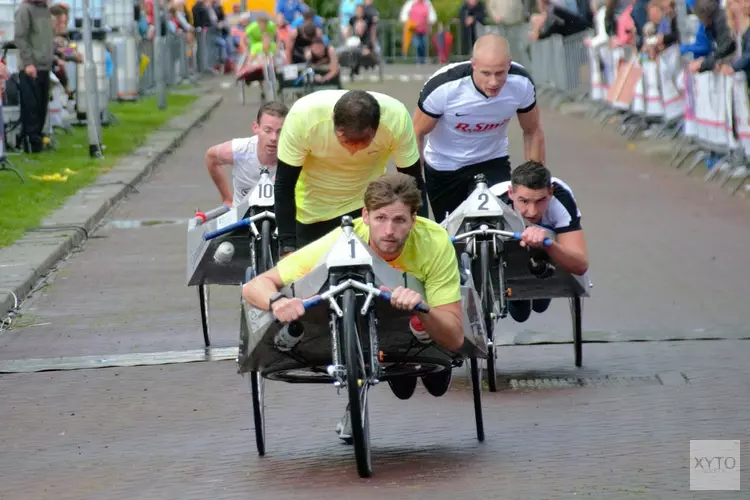 Weersomstandigheden zorgen voor meeste spanning tijdens Beddenrace Langedijk